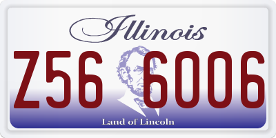 IL license plate Z566006