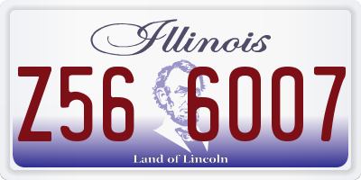 IL license plate Z566007