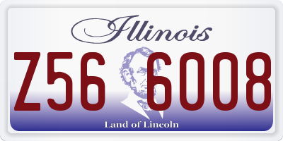 IL license plate Z566008
