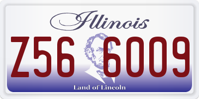 IL license plate Z566009