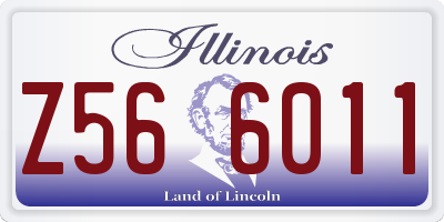 IL license plate Z566011