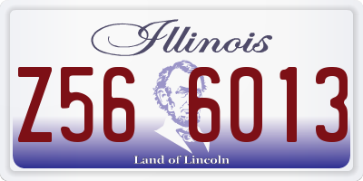 IL license plate Z566013
