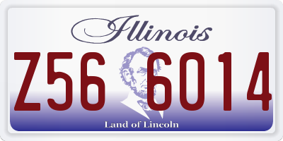 IL license plate Z566014