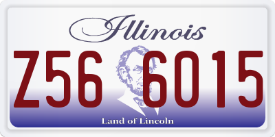 IL license plate Z566015