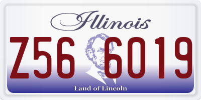 IL license plate Z566019