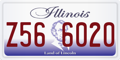 IL license plate Z566020