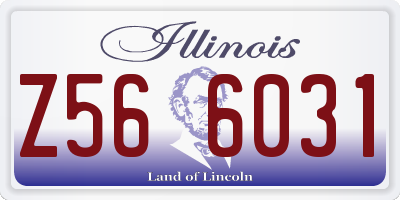 IL license plate Z566031
