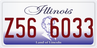 IL license plate Z566033