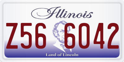 IL license plate Z566042
