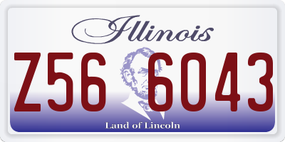 IL license plate Z566043