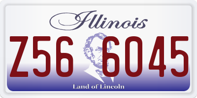 IL license plate Z566045