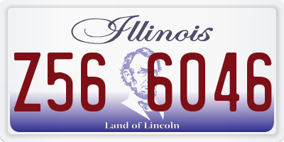 IL license plate Z566046