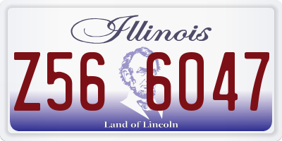 IL license plate Z566047