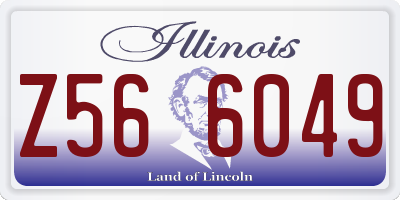 IL license plate Z566049