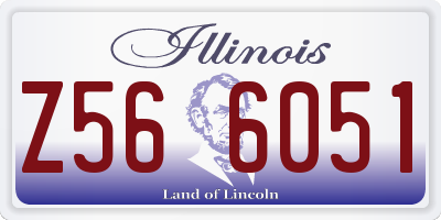 IL license plate Z566051