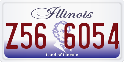 IL license plate Z566054