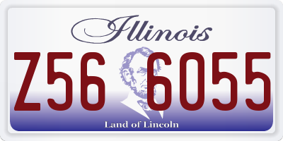 IL license plate Z566055