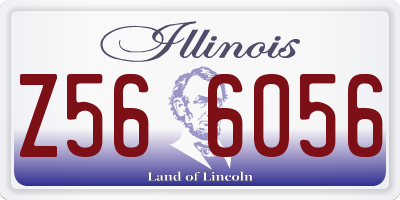 IL license plate Z566056