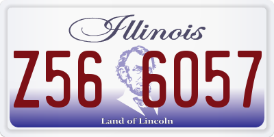 IL license plate Z566057