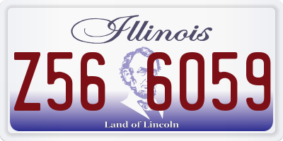 IL license plate Z566059