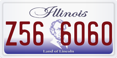 IL license plate Z566060