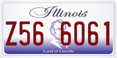 IL license plate Z566061