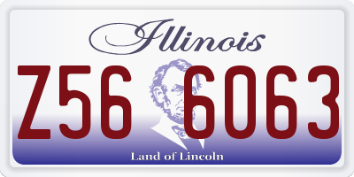 IL license plate Z566063