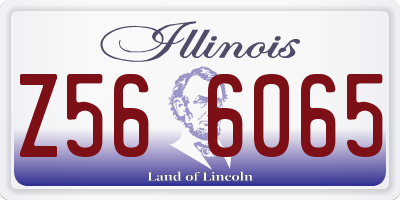 IL license plate Z566065