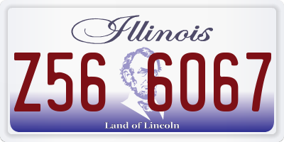 IL license plate Z566067