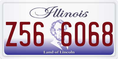 IL license plate Z566068
