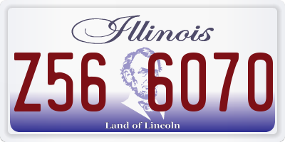 IL license plate Z566070