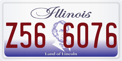 IL license plate Z566076