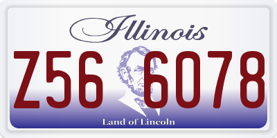 IL license plate Z566078