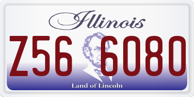 IL license plate Z566080