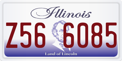 IL license plate Z566085