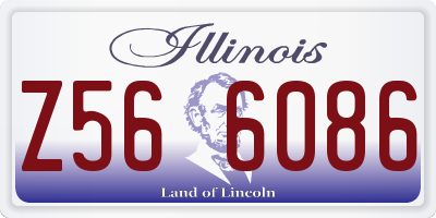 IL license plate Z566086