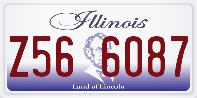 IL license plate Z566087