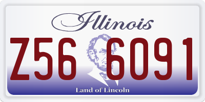 IL license plate Z566091