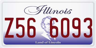IL license plate Z566093