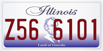 IL license plate Z566101