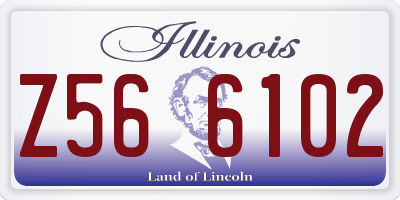 IL license plate Z566102