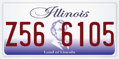 IL license plate Z566105