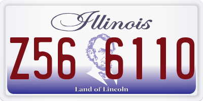 IL license plate Z566110