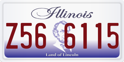IL license plate Z566115
