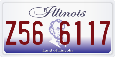 IL license plate Z566117