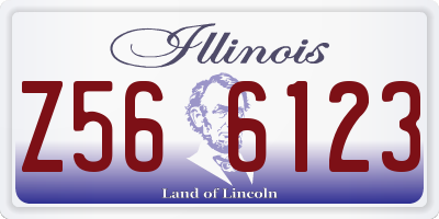 IL license plate Z566123