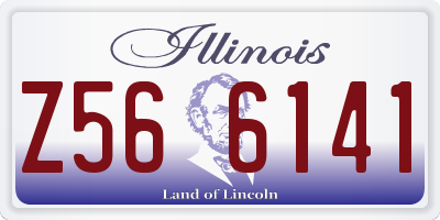 IL license plate Z566141