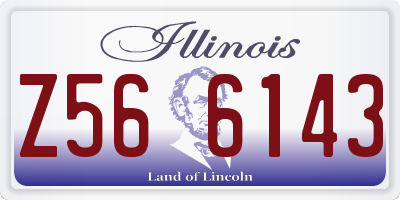 IL license plate Z566143