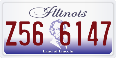 IL license plate Z566147