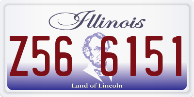 IL license plate Z566151
